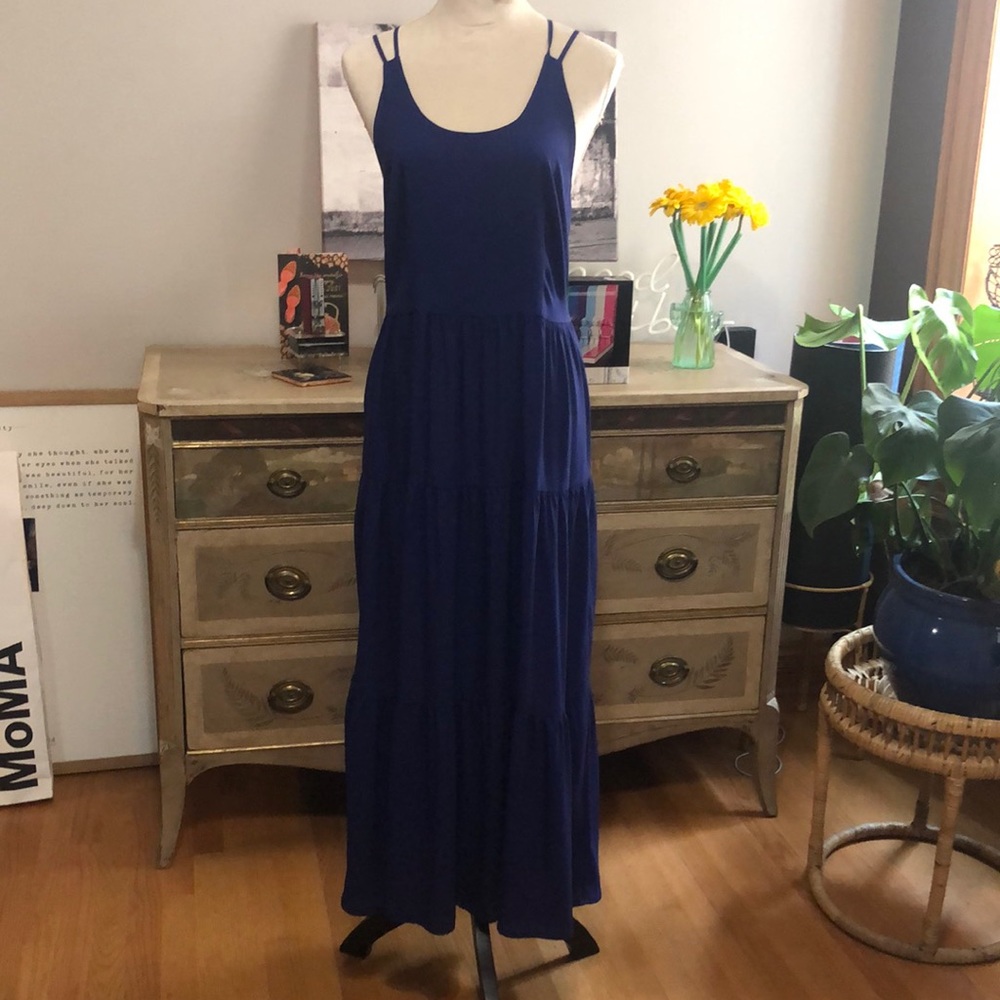 Maxi Dress blue size 8 LOFT